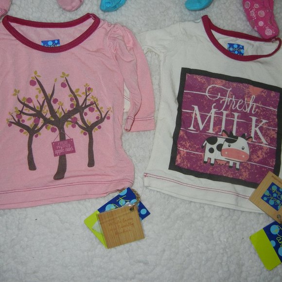 KicKee Pants Sleepers & Tops (NWT) lot for one price 0-3 months Ruffle butt - Picture 2 of 4